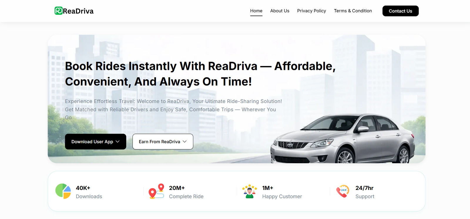 ReaDriva Taxi App